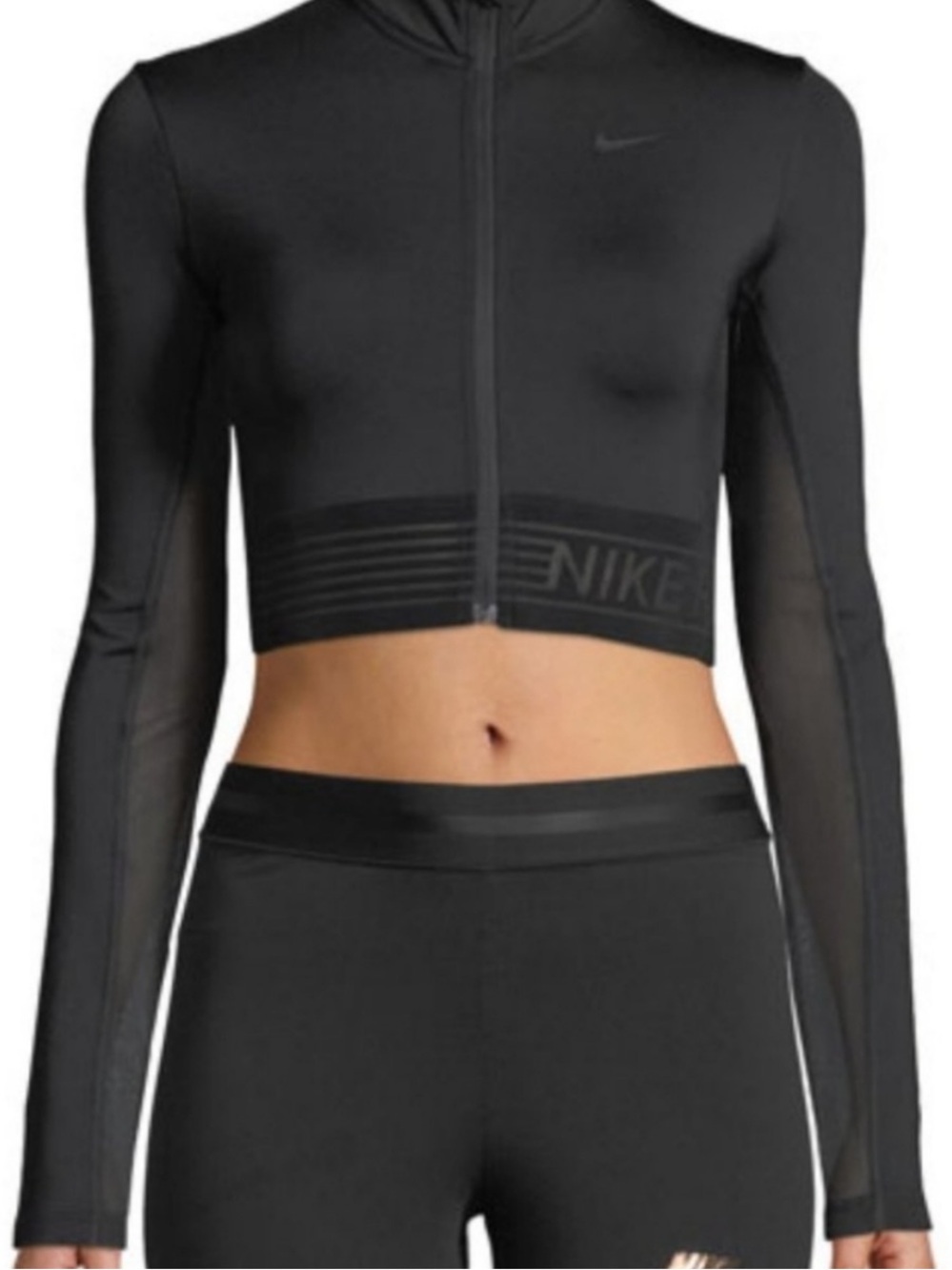 Women’s Nike Pro Cropped Zip Up Jacket size medium